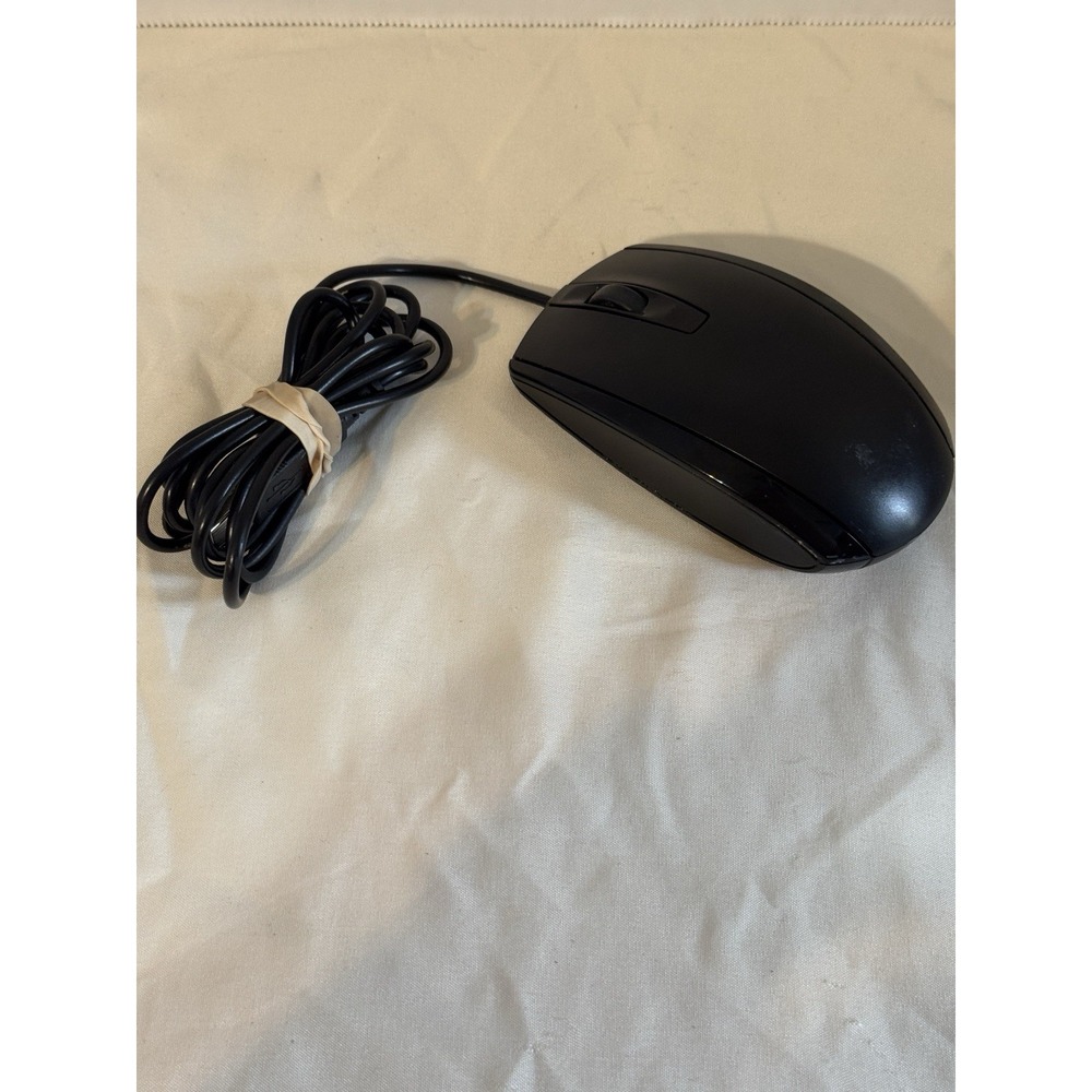 HP M0DGUO‎ USB Wired Optical Mouse 697738-001 Black 3-Button Scroll Wheel PC